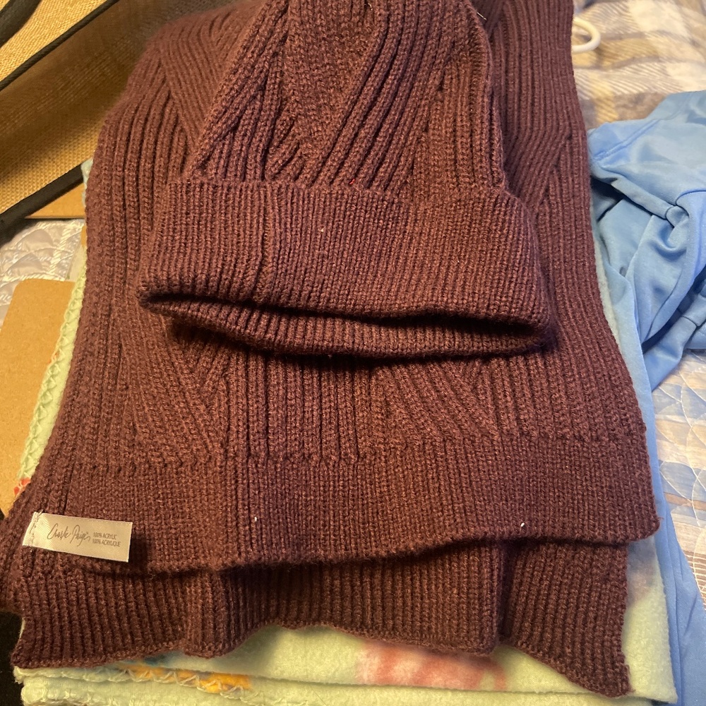 Scarf and toboggan